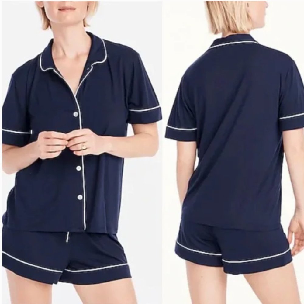 NWT JCREW Eco dreamiest short-sleeve pajama set